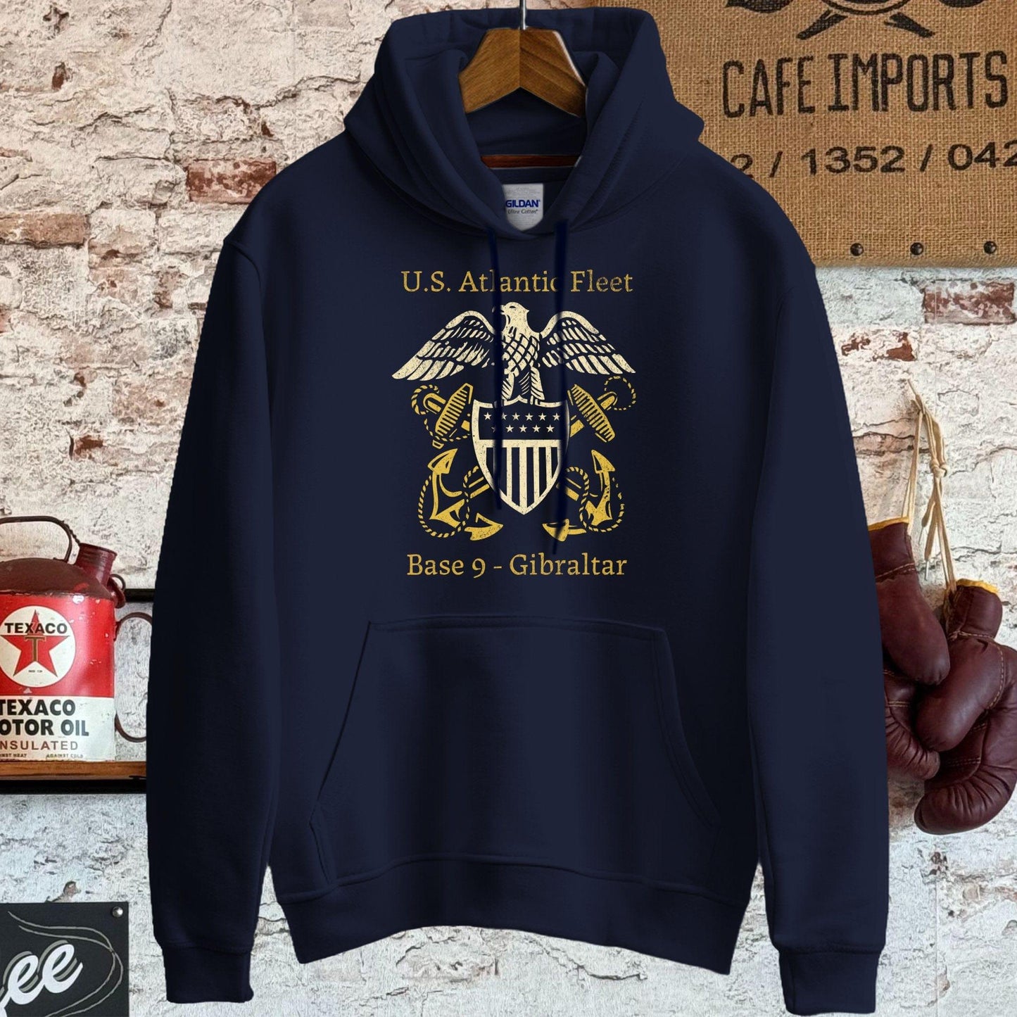 Hoodie / S / Navy U.S. Atlantic Fleet Shirt