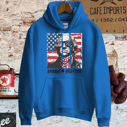 Hoodie / S / Royal George Washington Freedom Fighter Shirt