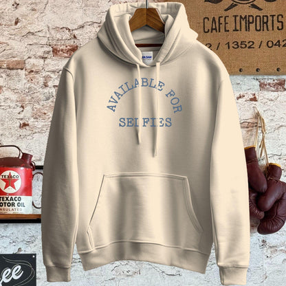 Hoodie / S / Sand Available for Selfies T-Shirt