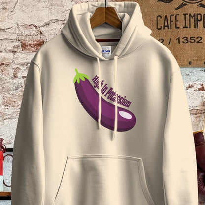 Hoodie / S / Sand High In Potassium Eggplant T-Shirt