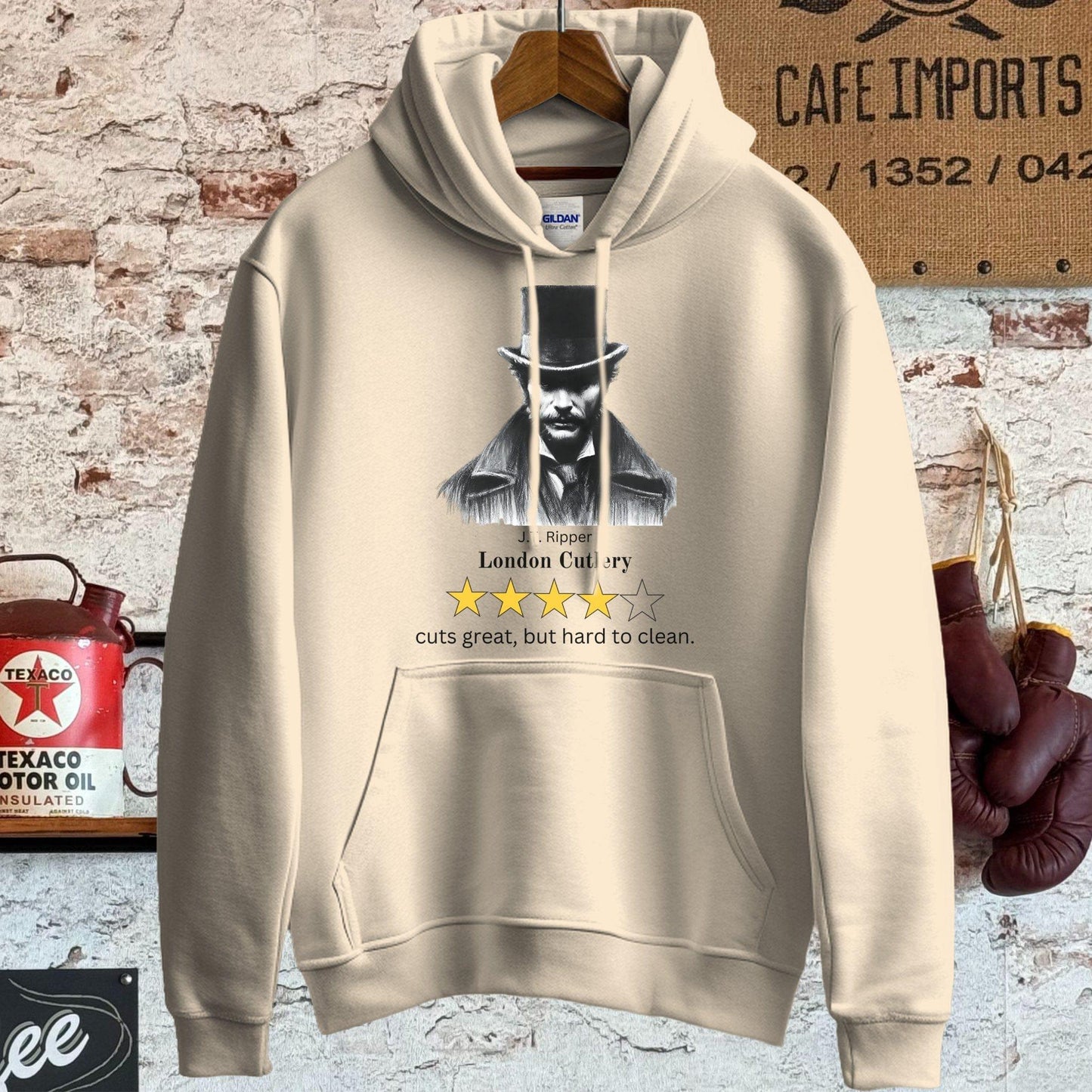 Hoodie / S / Sand London Cutlery J. T. Ripper T-Shirt