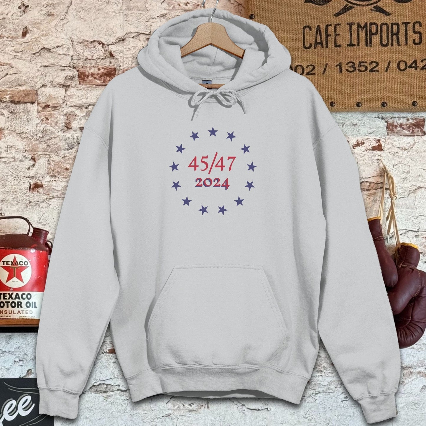 Hoodie / S / Sport Grey 2024 45/47 Trump Shirts