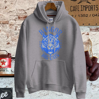 Hoodie / S / Sport Grey Bangor Big Cats Vintage Style Shirt