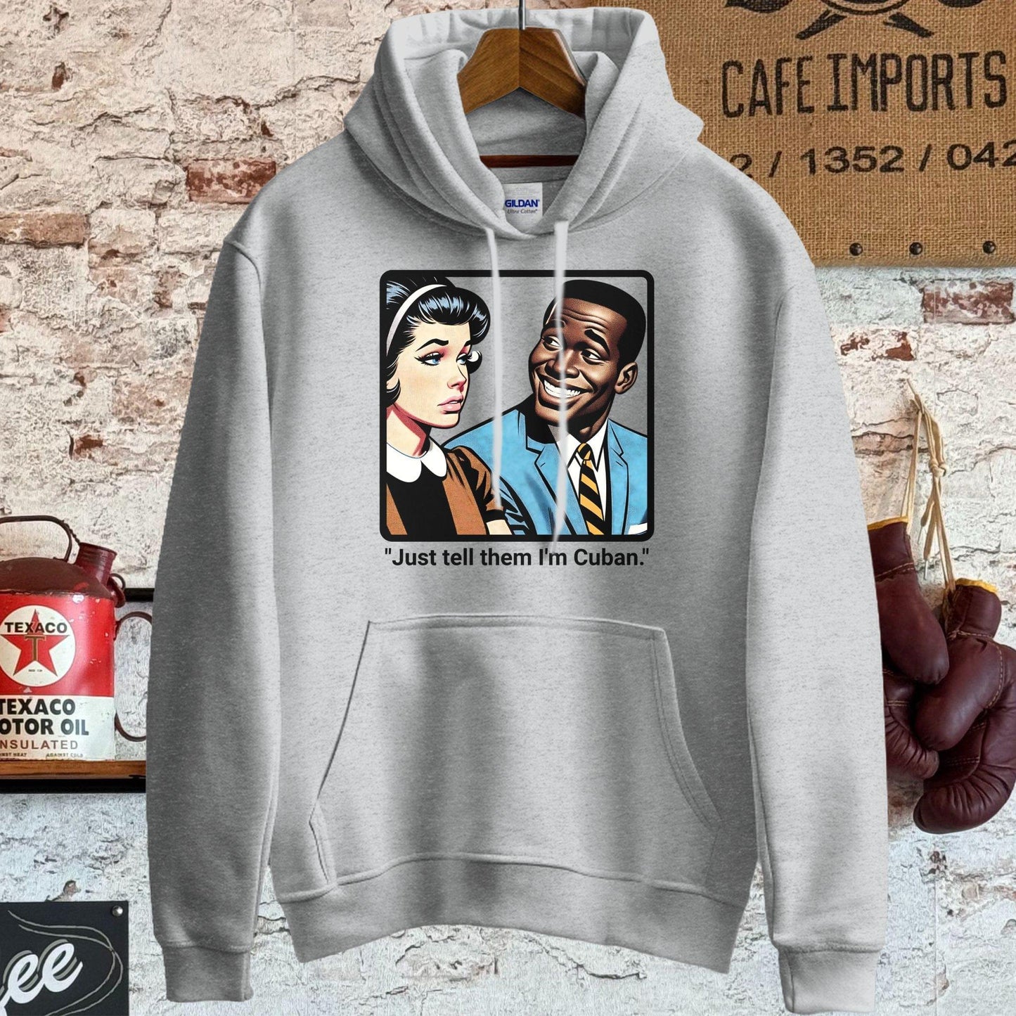 Hoodie / S / Sport Grey Just Tell Them I'm Cuban T-Shirt