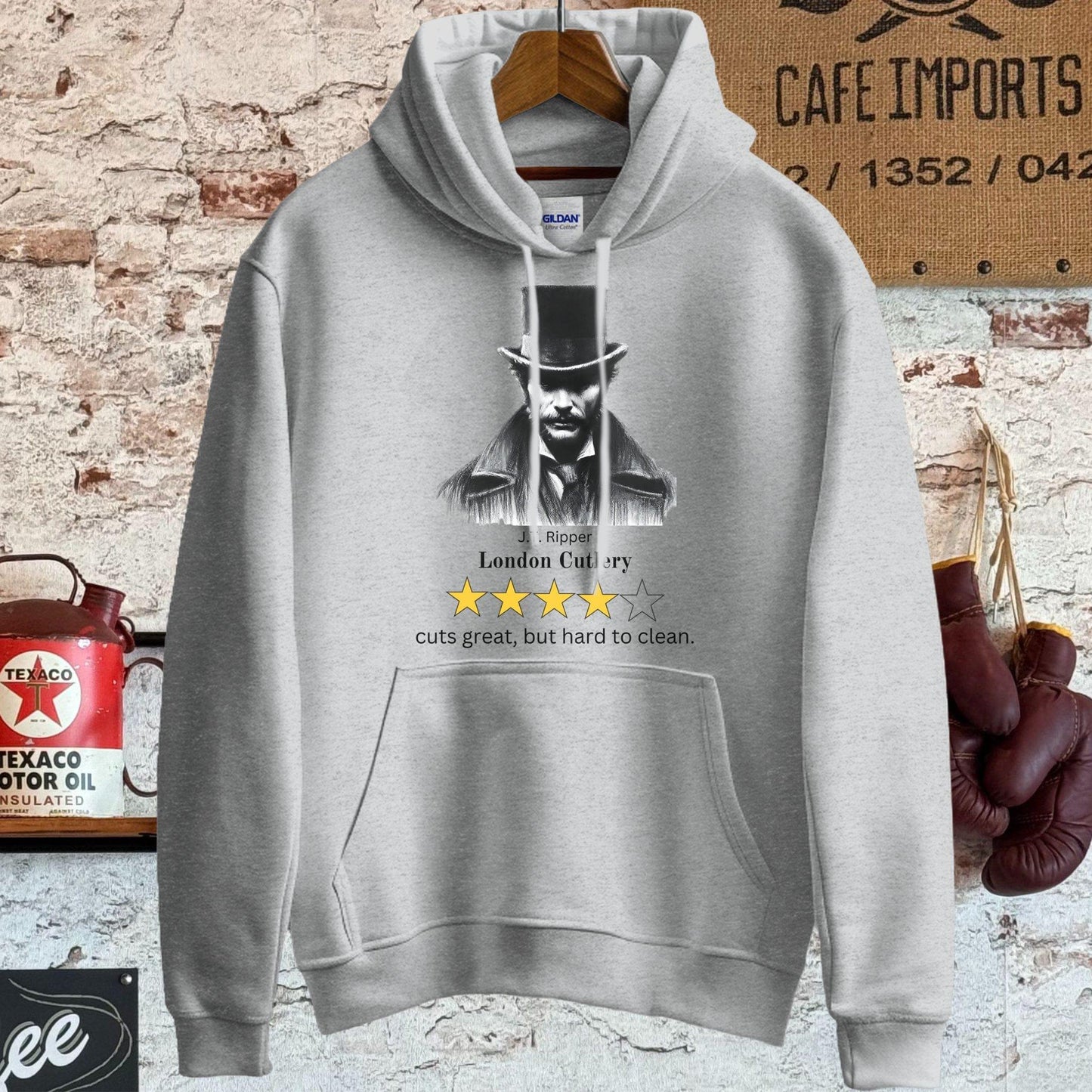 Hoodie / S / Sport Grey London Cutlery J. T. Ripper T-Shirt