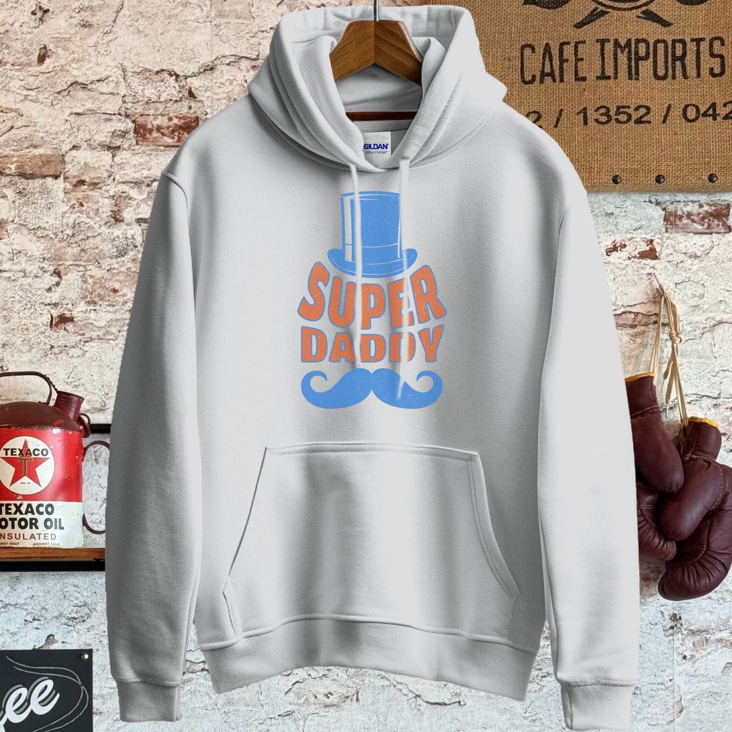 Hoodie / S / Sport Grey Super Daddy Shirt