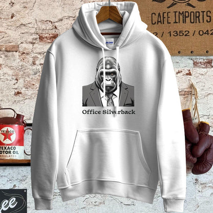 Hoodie / S / White Office Silverback T-Shirt