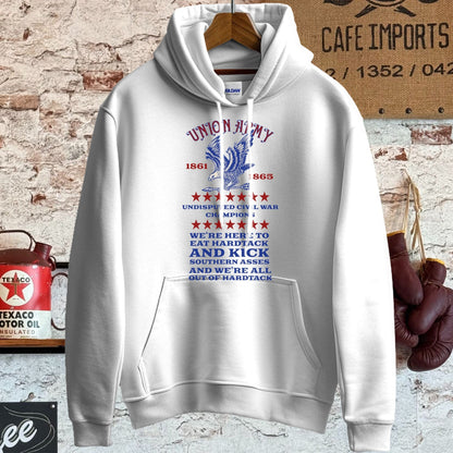 Hoodie / S / White Union Army Civil War Champions Shirt