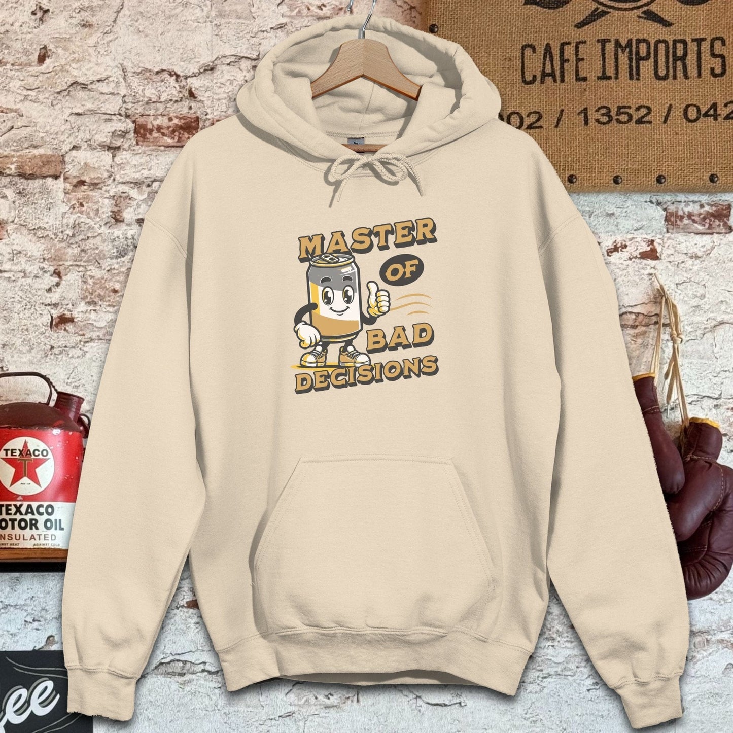 Hoodie / Sand / S Master of Bad Decisions Shirts