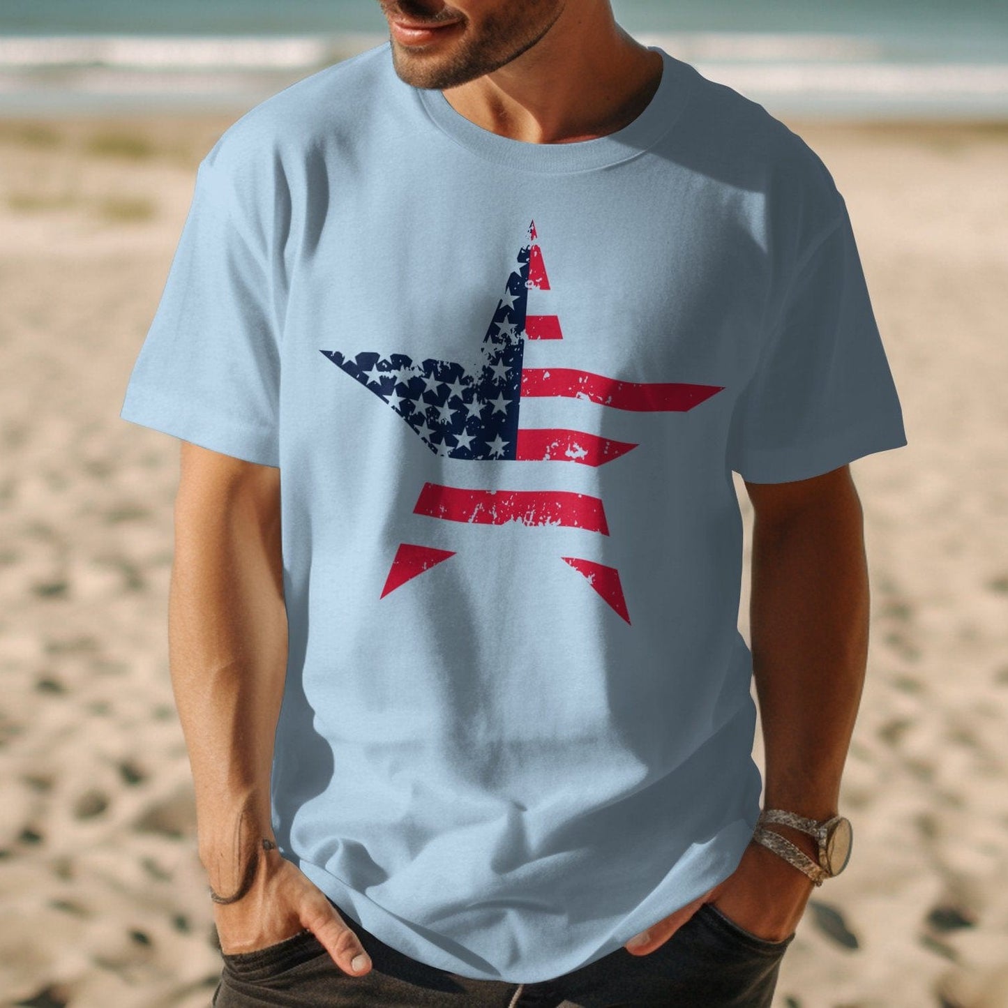 Patriotic American Flag Star Shirt