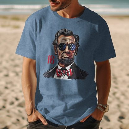 Patriotic Lincoln with Sunglasses Shirt