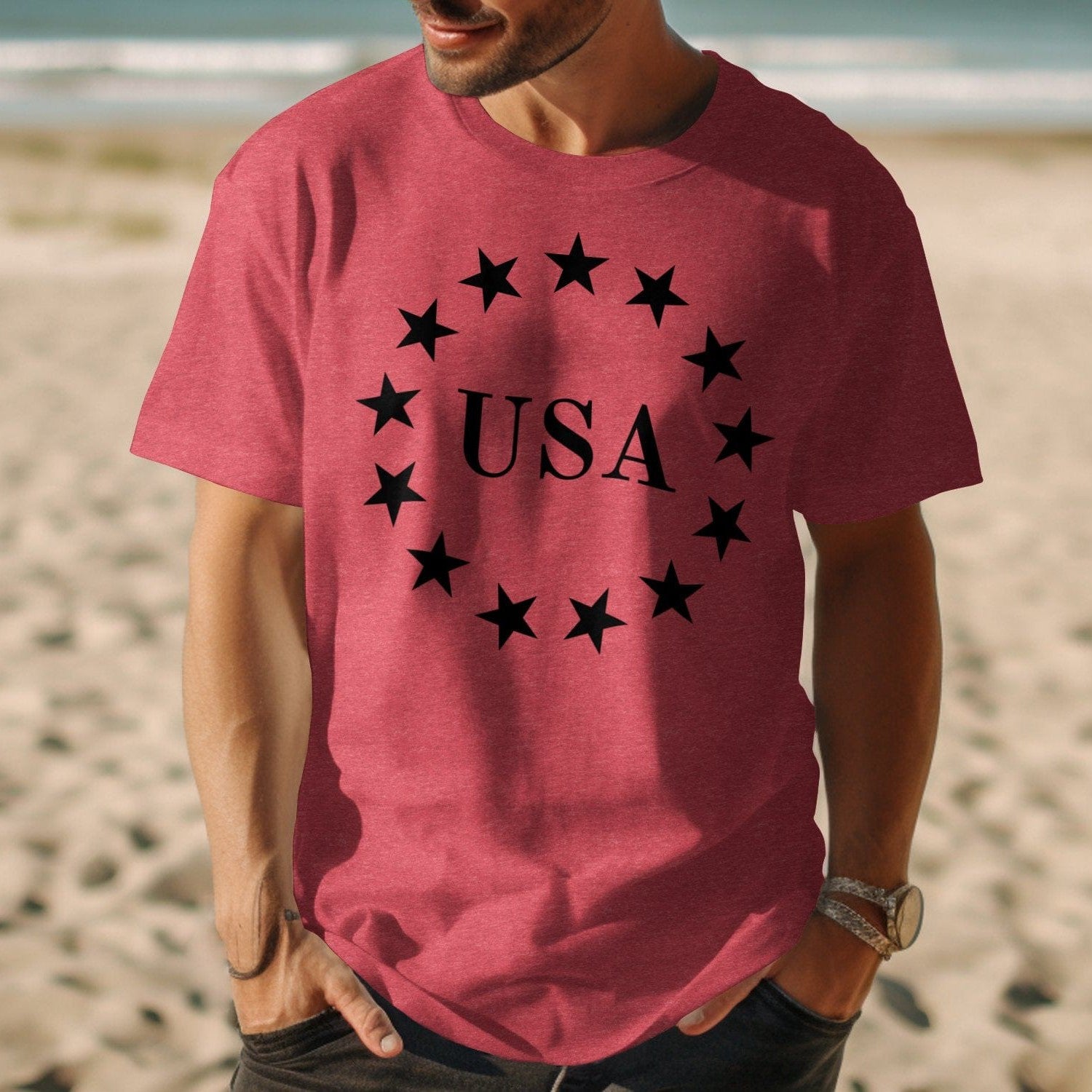 Patriotic USA Stars Shirt