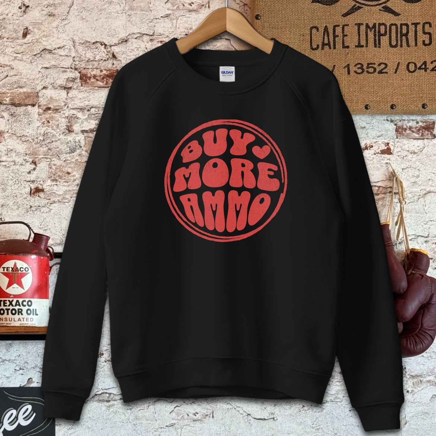 Sweatshirt / Black / S Buy More Ammo Shirt