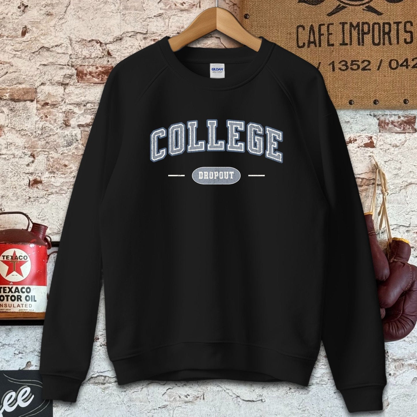 Sweatshirt / Black / S College Dropout Shirts