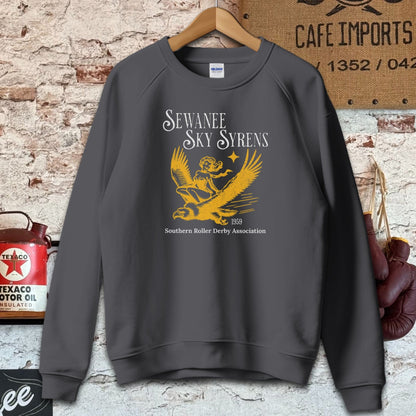 Sweatshirt / Dark Heather / S Sewanee Sky Syrens Roller Derby Shirt