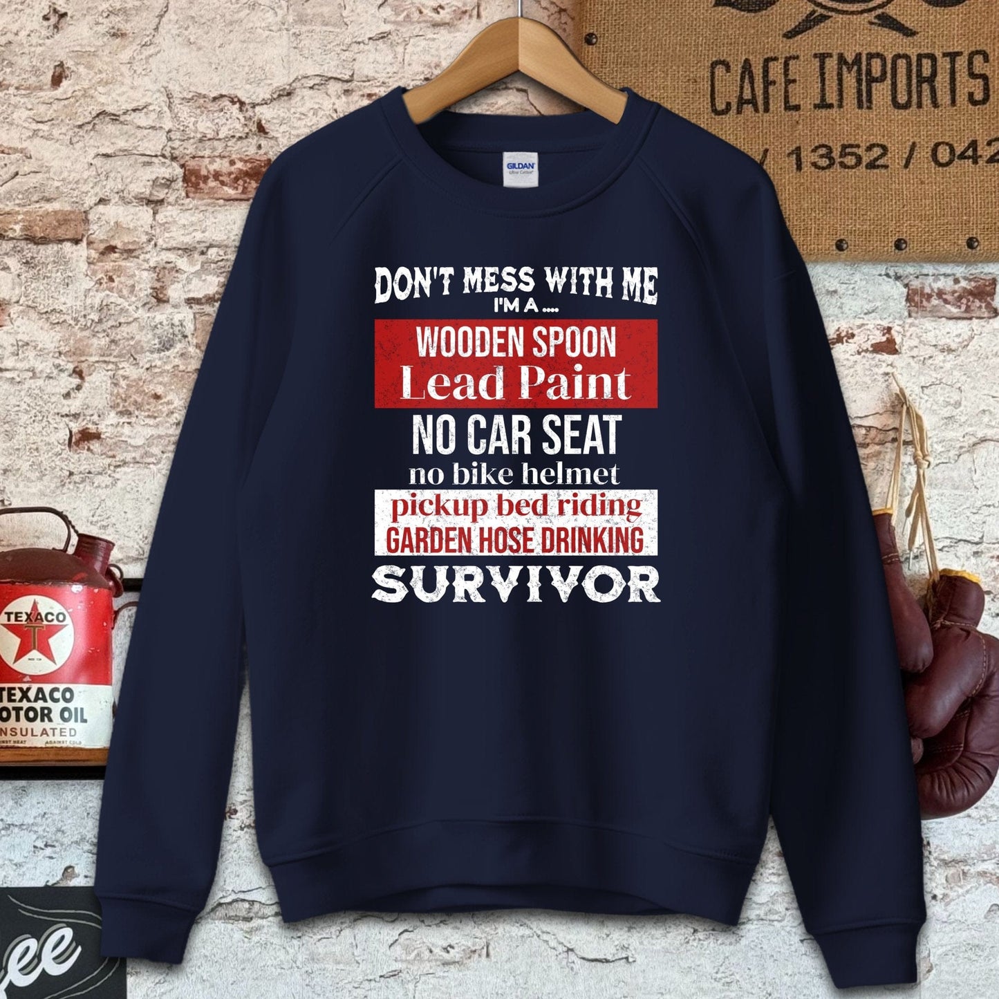 Sweatshirt / Navy / S Generation X Survivors Shirts