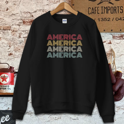 Sweatshirt / S / Black American Pride Shirt