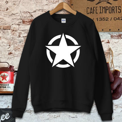 Sweatshirt / S / Black Army Star Shirt