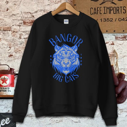 Sweatshirt / S / Black Bangor Big Cats Vintage Style Shirt