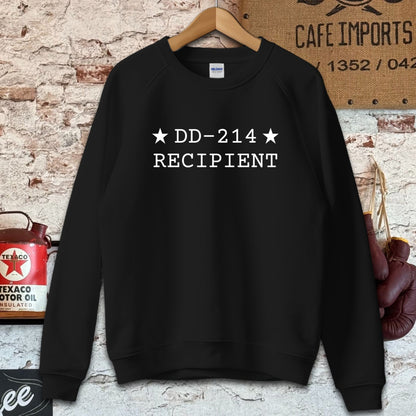 Sweatshirt / S / Black DD-214 Recipient Shirts