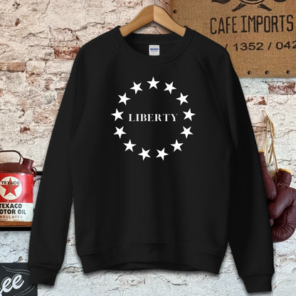 Sweatshirt / S / Black Liberty and Stars Shirt