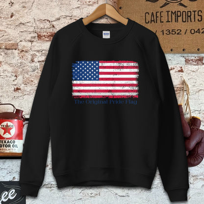 Sweatshirt / S / Black The Original Pride Flag Shirt