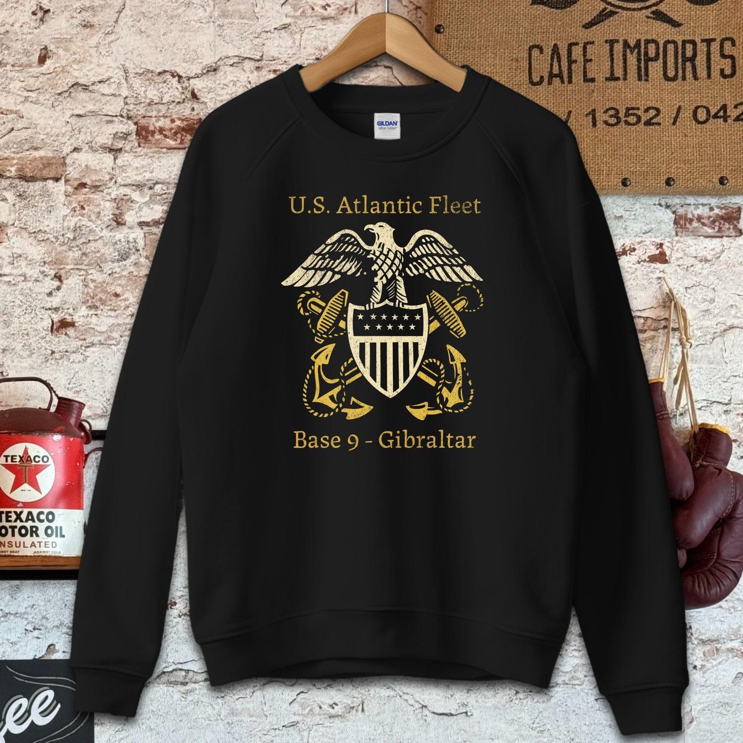 Sweatshirt / S / Black U.S. Atlantic Fleet Shirt