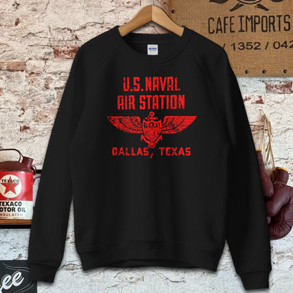 Sweatshirt / S / Black U.S. Naval Air Station Dallas, TX Shirt