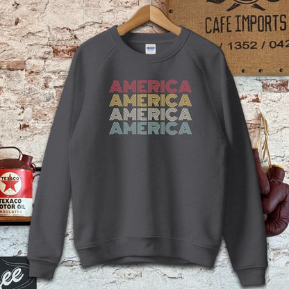 Sweatshirt / S / Dark Heather American Pride Shirt