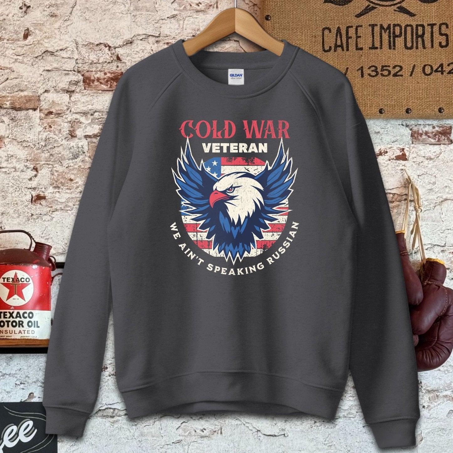 Sweatshirt / S / Dark Heather Cold War Veteran Shirt