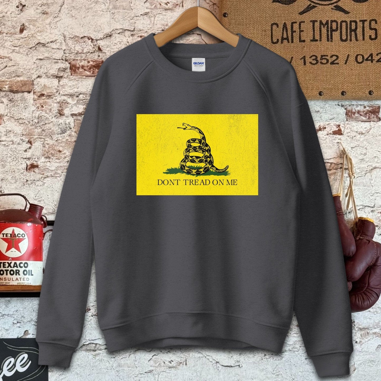 Sweatshirt / S / Dark Heather Gadsden - Dont Tread On Me Shirt