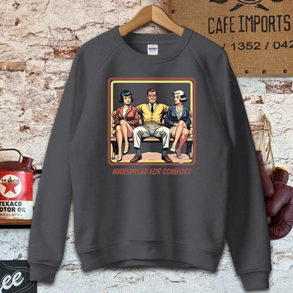 Sweatshirt / S / Dark Heather Manspread For Comfort T-Shirt