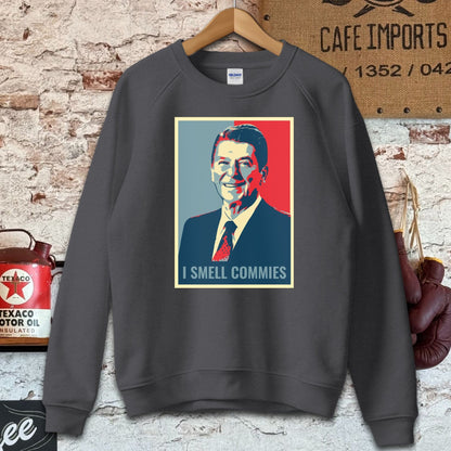 Sweatshirt / S / Dark Heather Reagan I Smell Commies Shirt