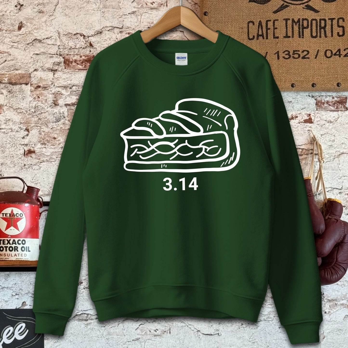 Sweatshirt / S / Forest Green Pie 3.14 Shirt