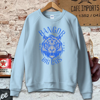Sweatshirt / S / Light Blue Bangor Big Cats Vintage Style Shirt