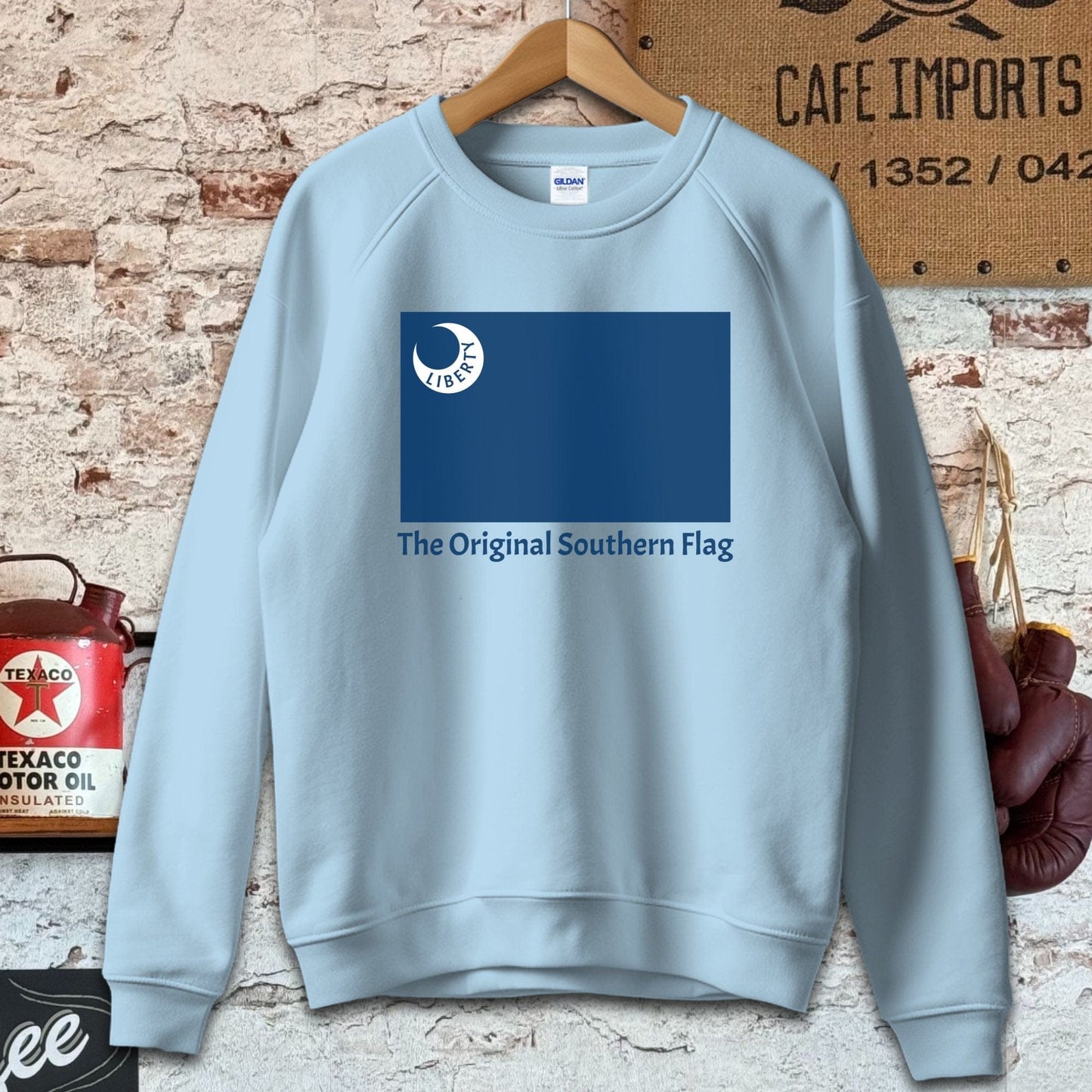 Sweatshirt / S / Light Blue The Original Southern Flag Liberty Shirt