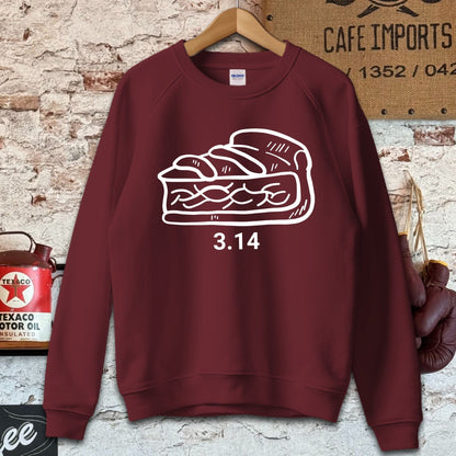 Sweatshirt / S / Maroon Pie 3.14 Shirt