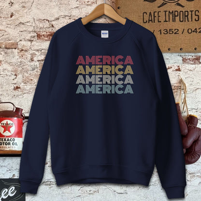 Sweatshirt / S / Navy American Pride Shirt