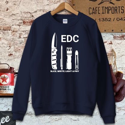 Sweatshirt / S / Navy EDC Slice Write Light Pry Shirts