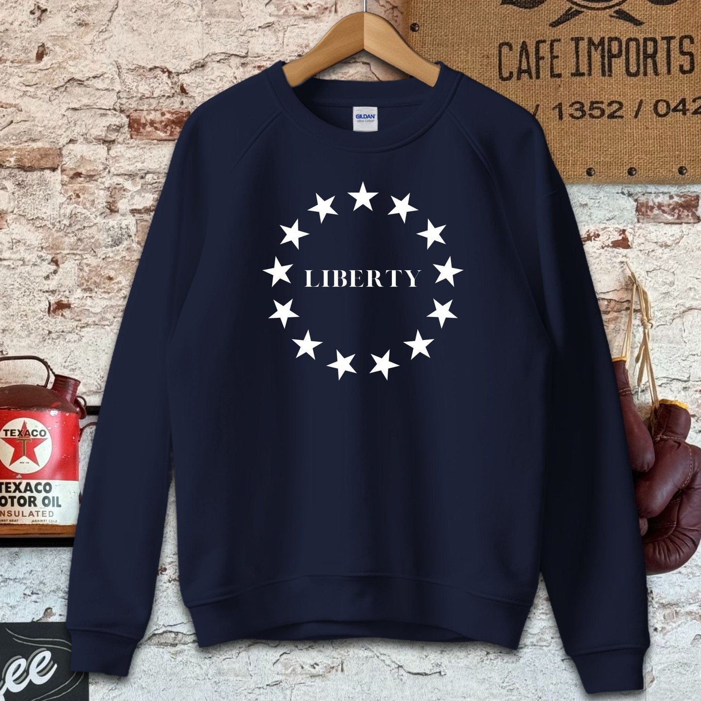 Sweatshirt / S / Navy Liberty and Stars Shirt