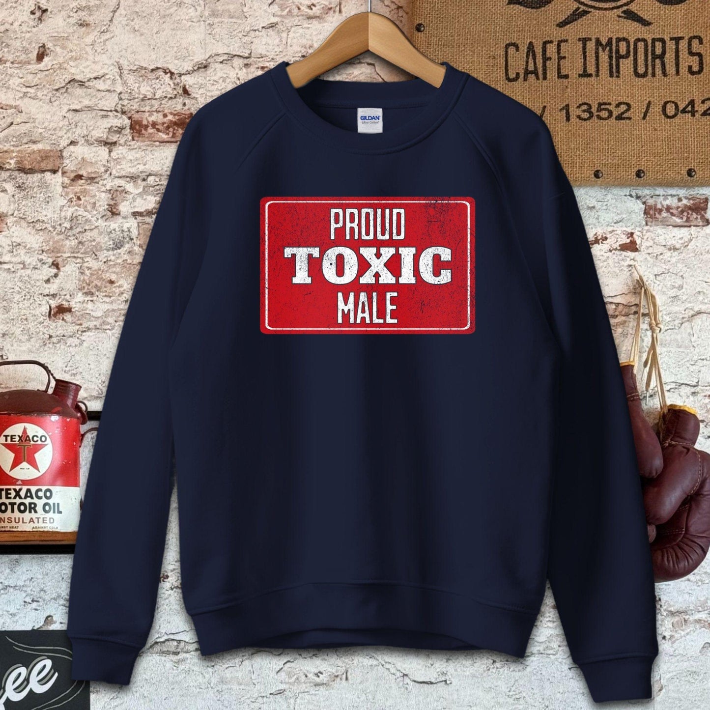 Sweatshirt / S / Navy Proud Toxic Male T-Shirt