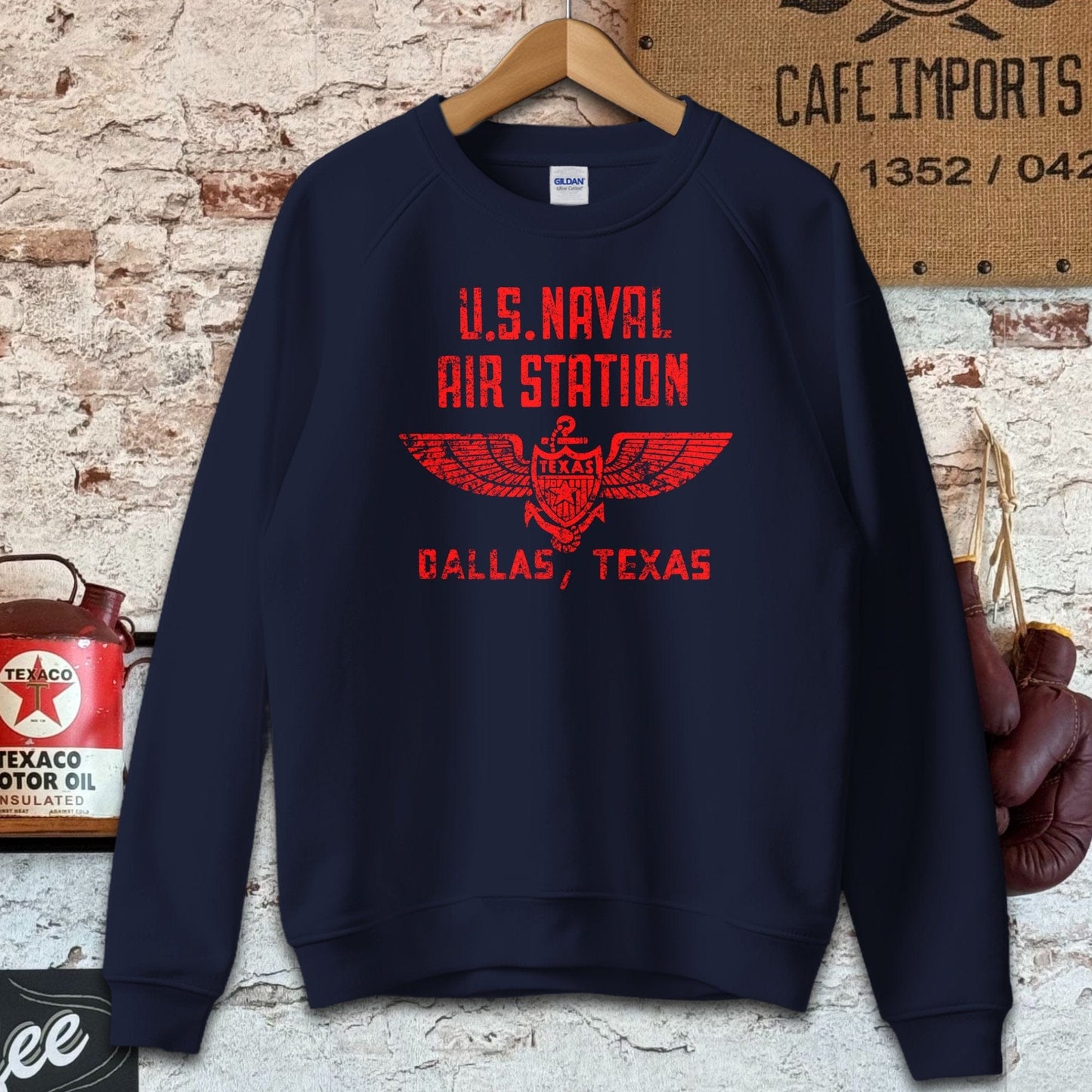 Sweatshirt / S / Navy U.S. Naval Air Station Dallas, TX Shirt