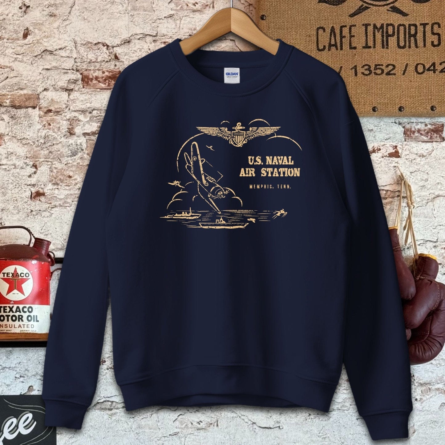 Sweatshirt / S / Navy U.S. Naval Air Station Shirt