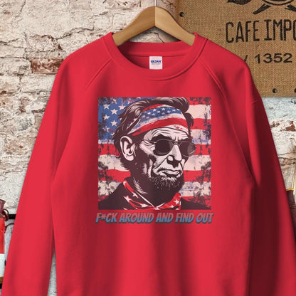 Sweatshirt / S / Red Patriotic Find Out Shirt