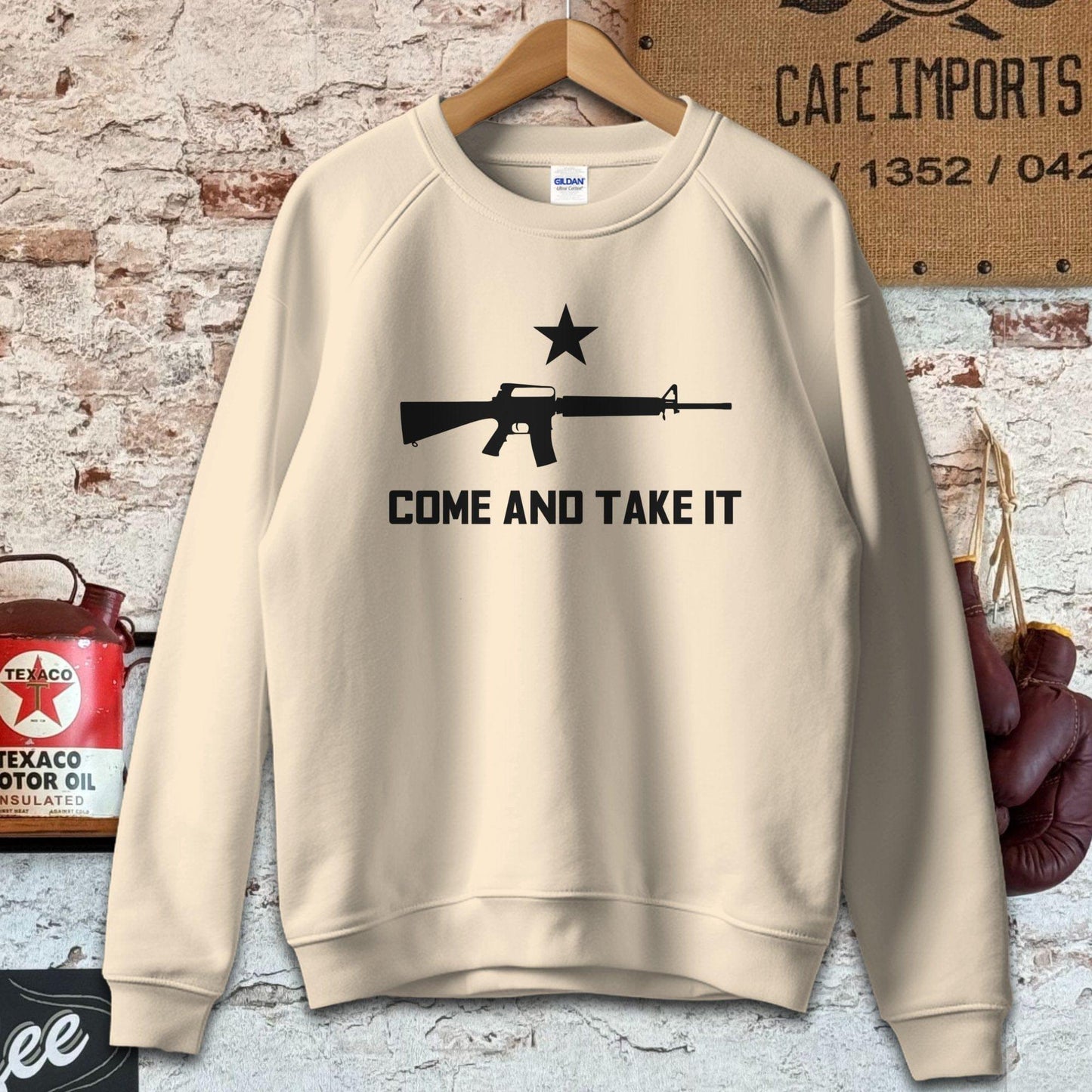 Sweatshirt / S / Sand Come and Take It Shirt