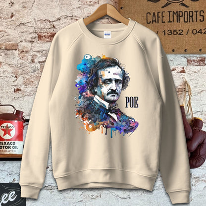 Sweatshirt / S / Sand Edgar Allan Poe Artistic Shirt