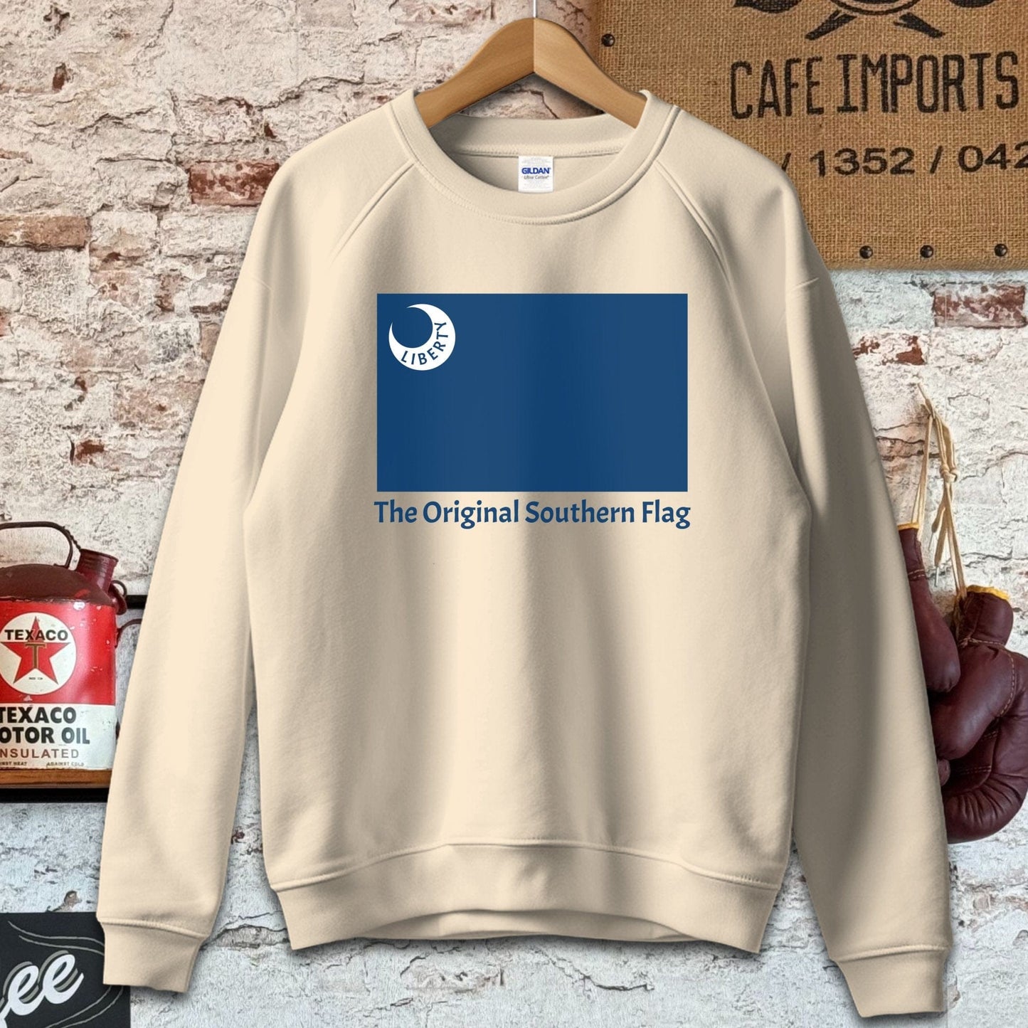 Sweatshirt / S / Sand The Original Southern Flag Liberty Shirt