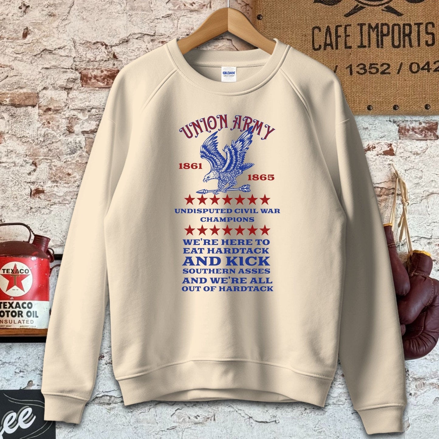 Sweatshirt / S / Sand Union Army Civil War Champions Shirt