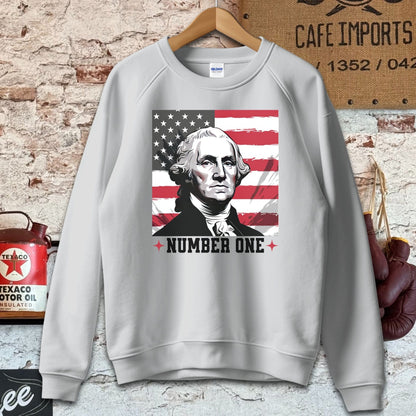 Sweatshirt / S / Sport Grey Number One Founding Father Shirt