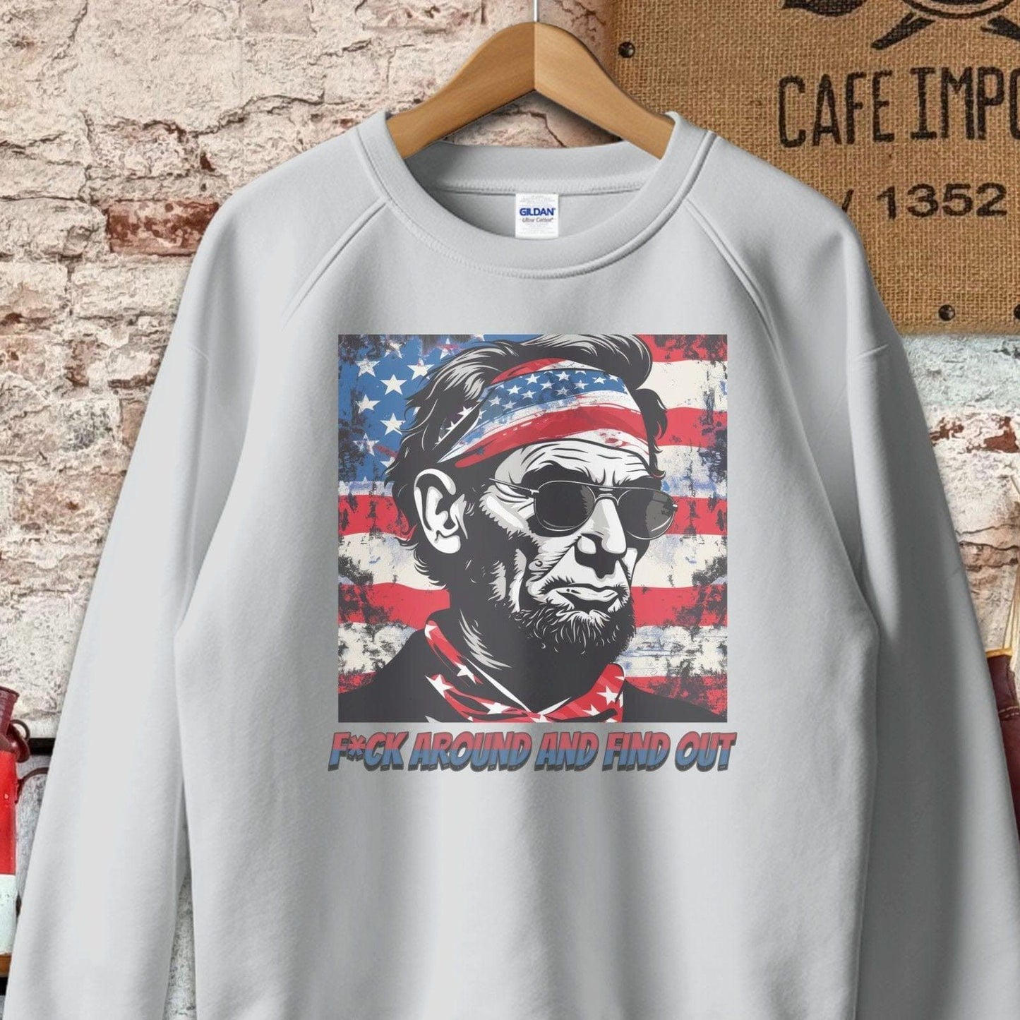 Sweatshirt / S / Sport Grey Patriotic Find Out Shirt